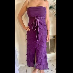 Tadashi Shoji Long Purple Gown Size 8